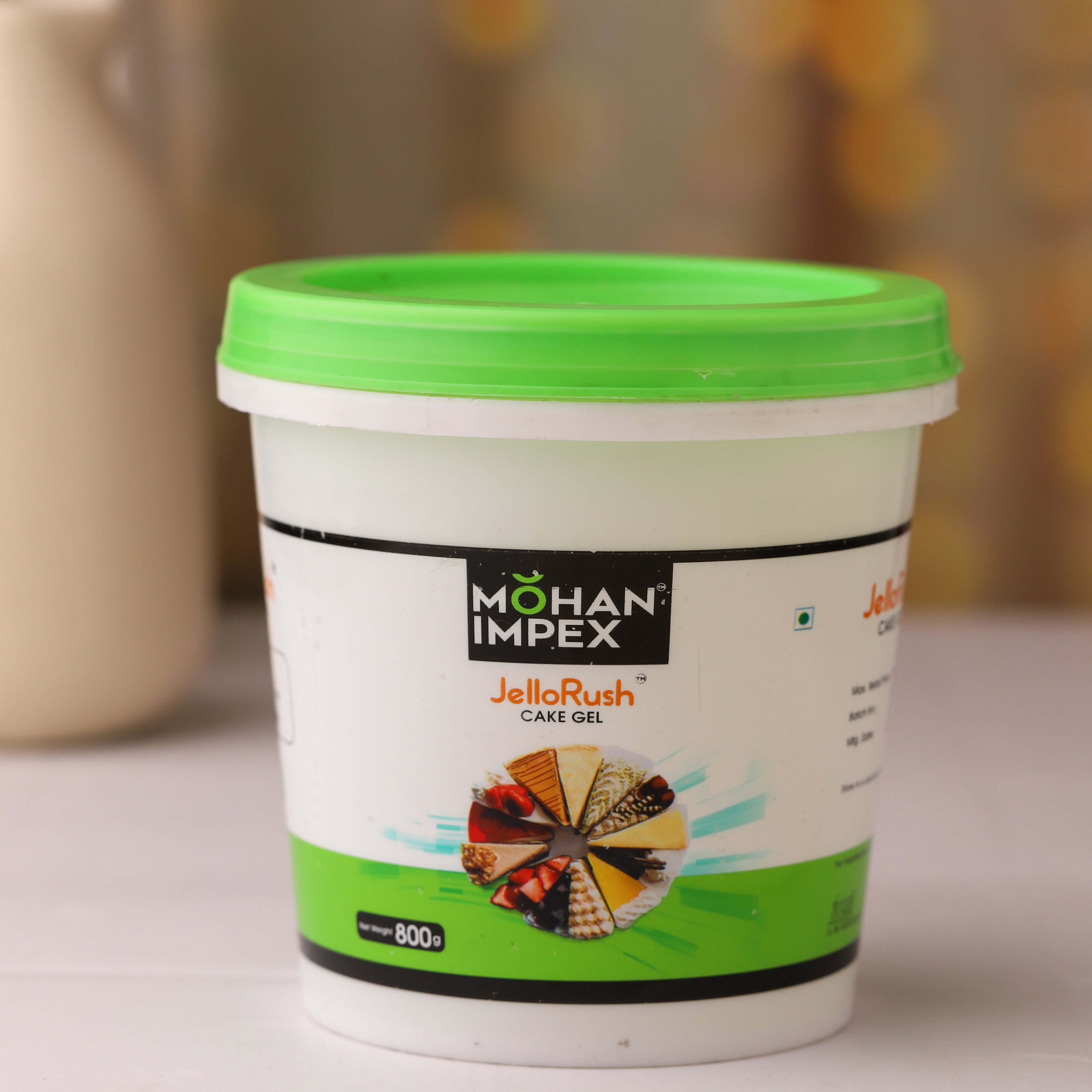 Mohan Impex 800 gm Cake Gel |Cake Sponge Improver|Useful when making Eggless cakes, Emulsifier & Stabilizer Mixm| [HoReCa Pack]