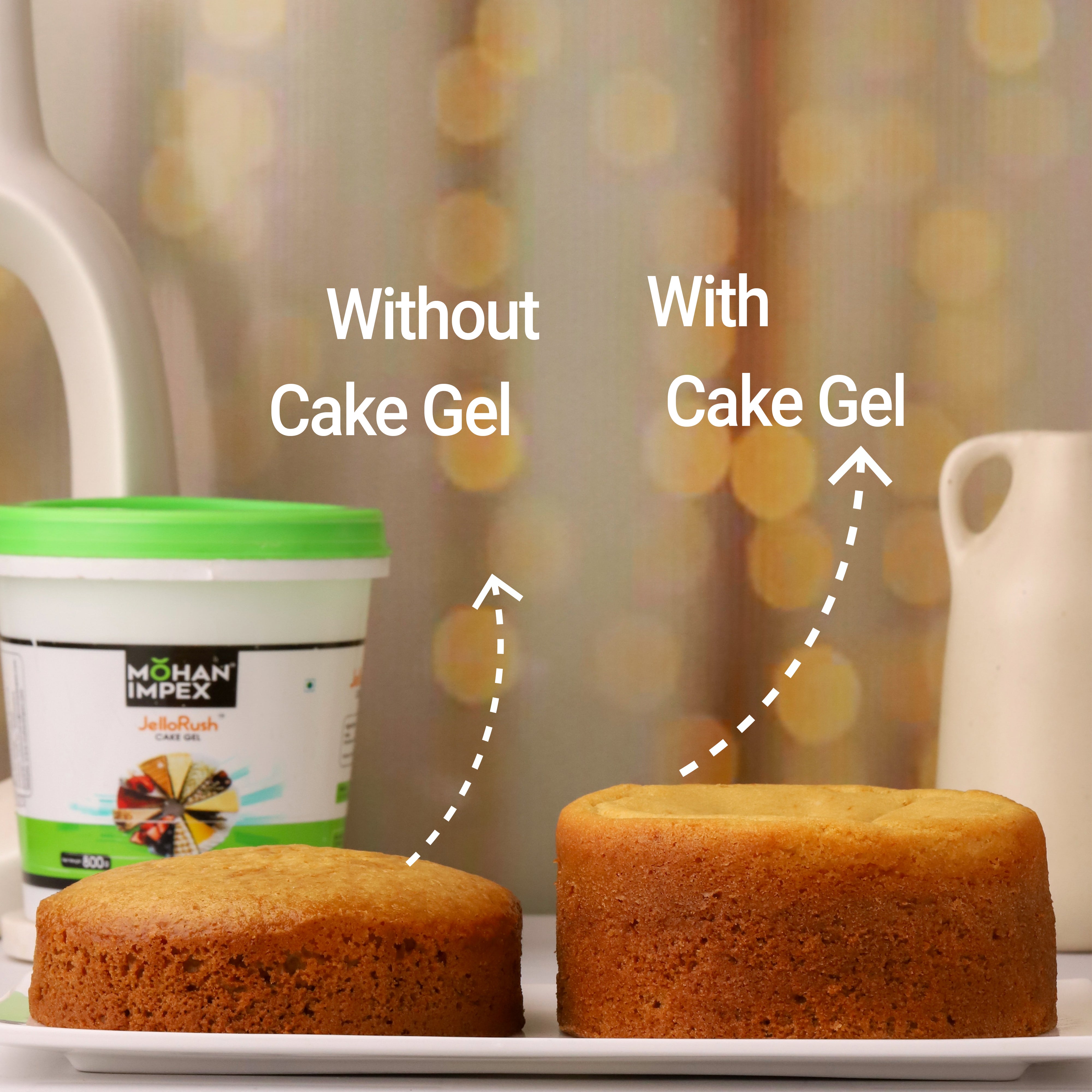 Mohan Impex 800 gm Cake Gel |Cake Sponge Improver|Useful when