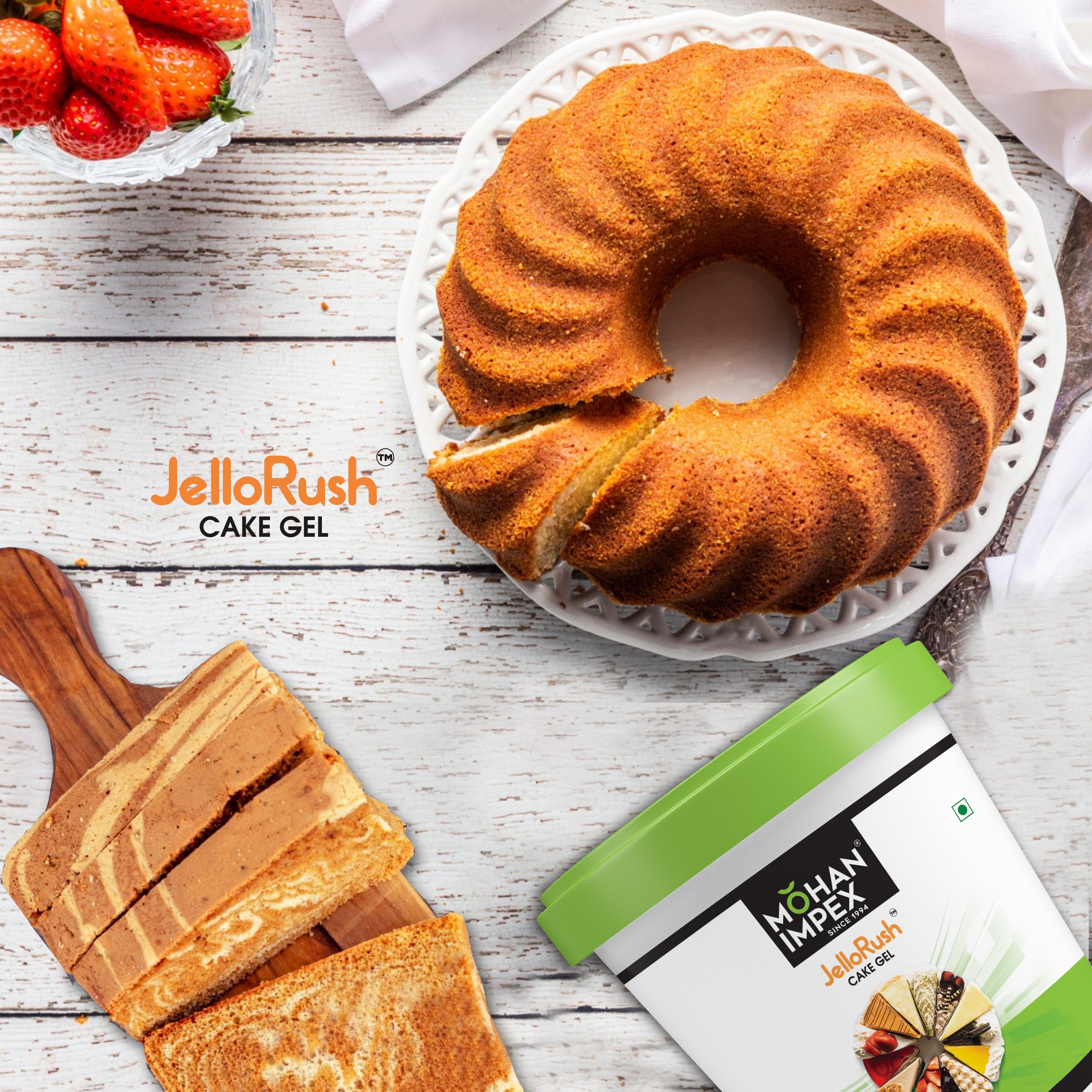 Cake Gel, Jello Rush Cake