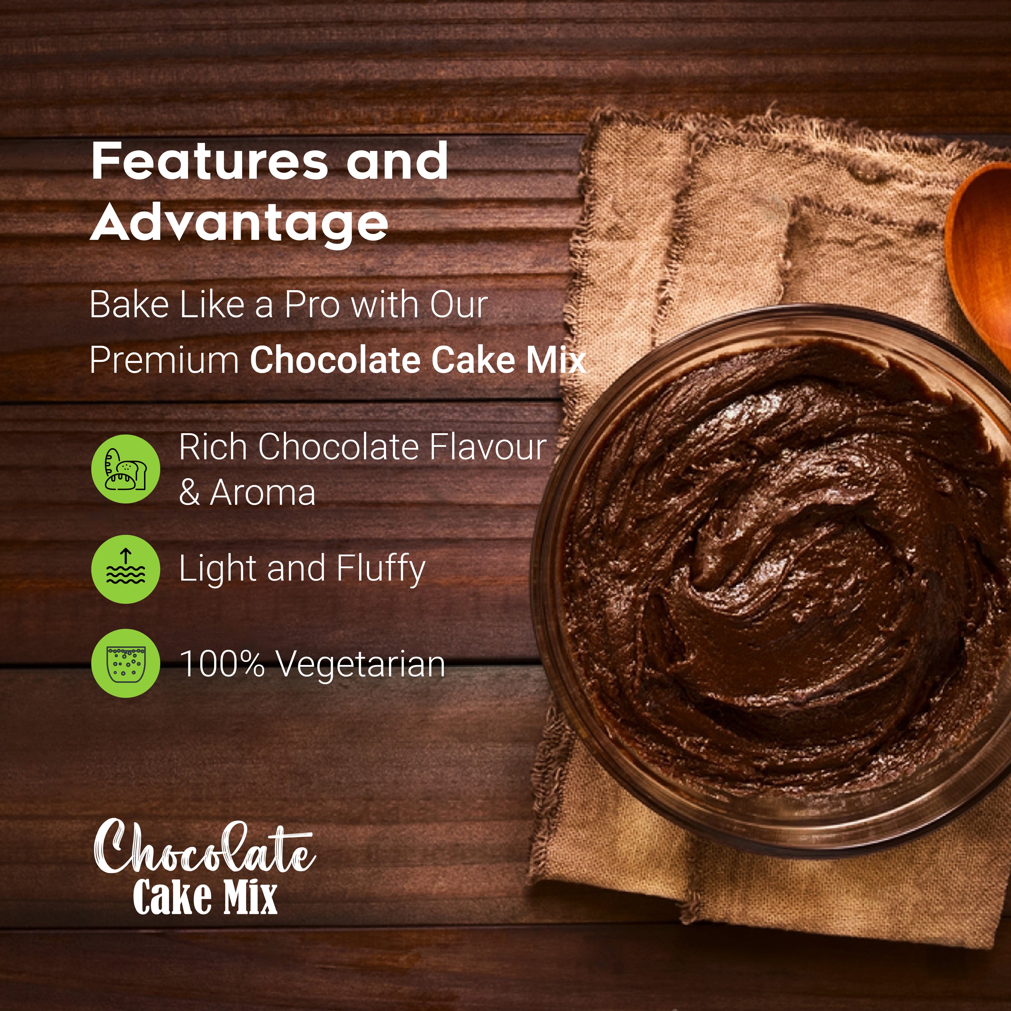 Mohan Impex Chocolate Cake Mix Features 