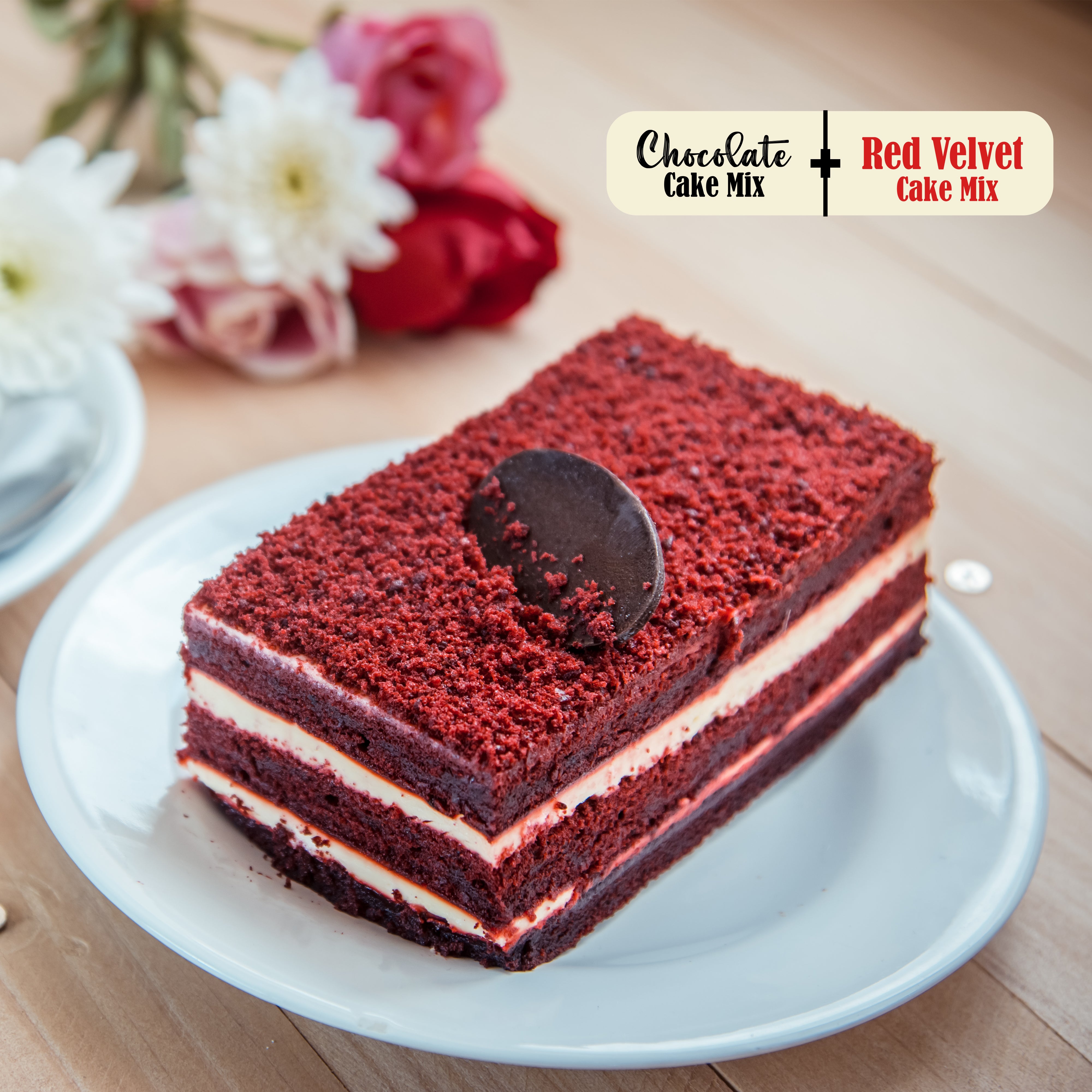 Mohan Impex 1 Kg Combo Pack of Eggfree Chocolate Cake Mix & Red Velvet Cake Mix