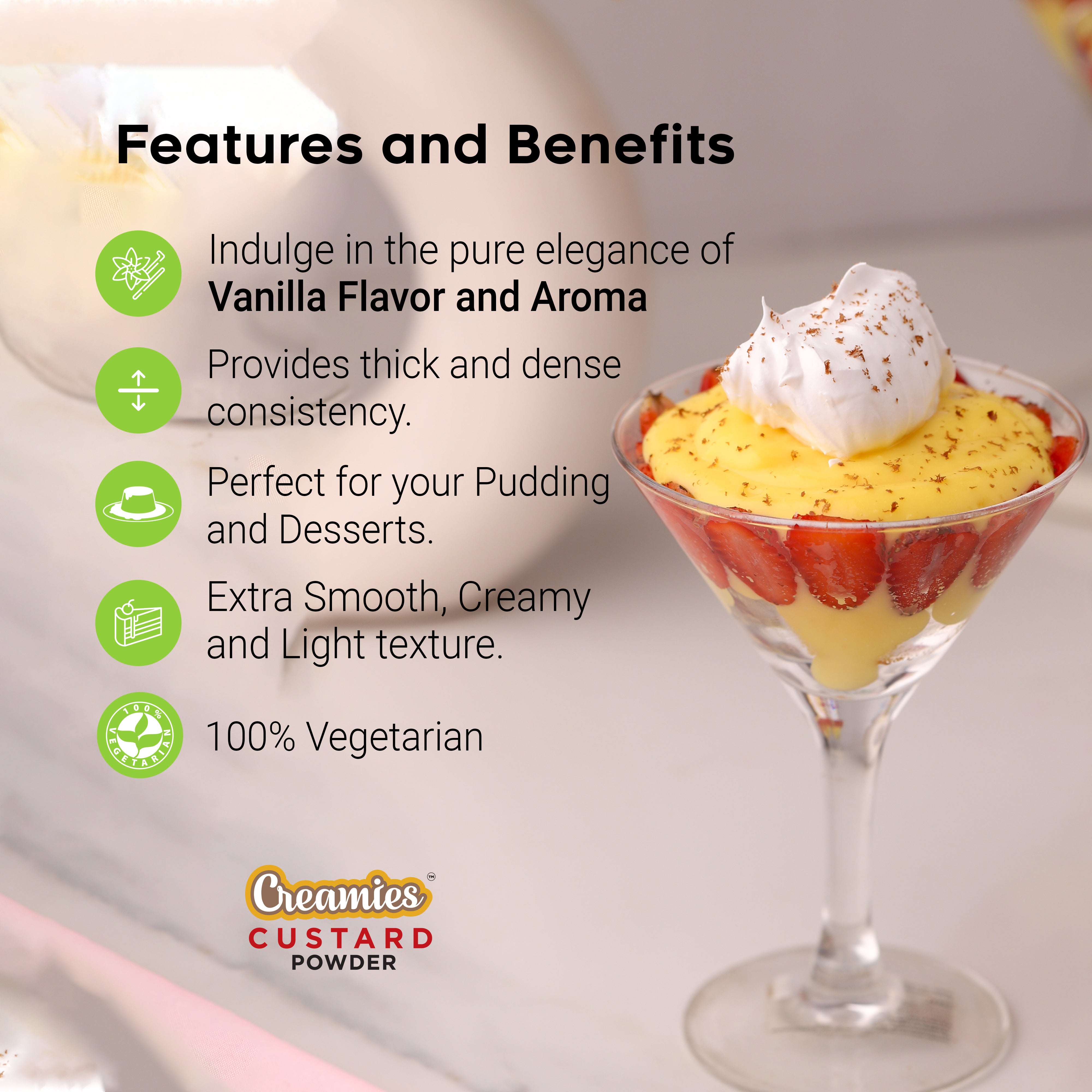 Mohan Impex Custard Powder Features & Benifits