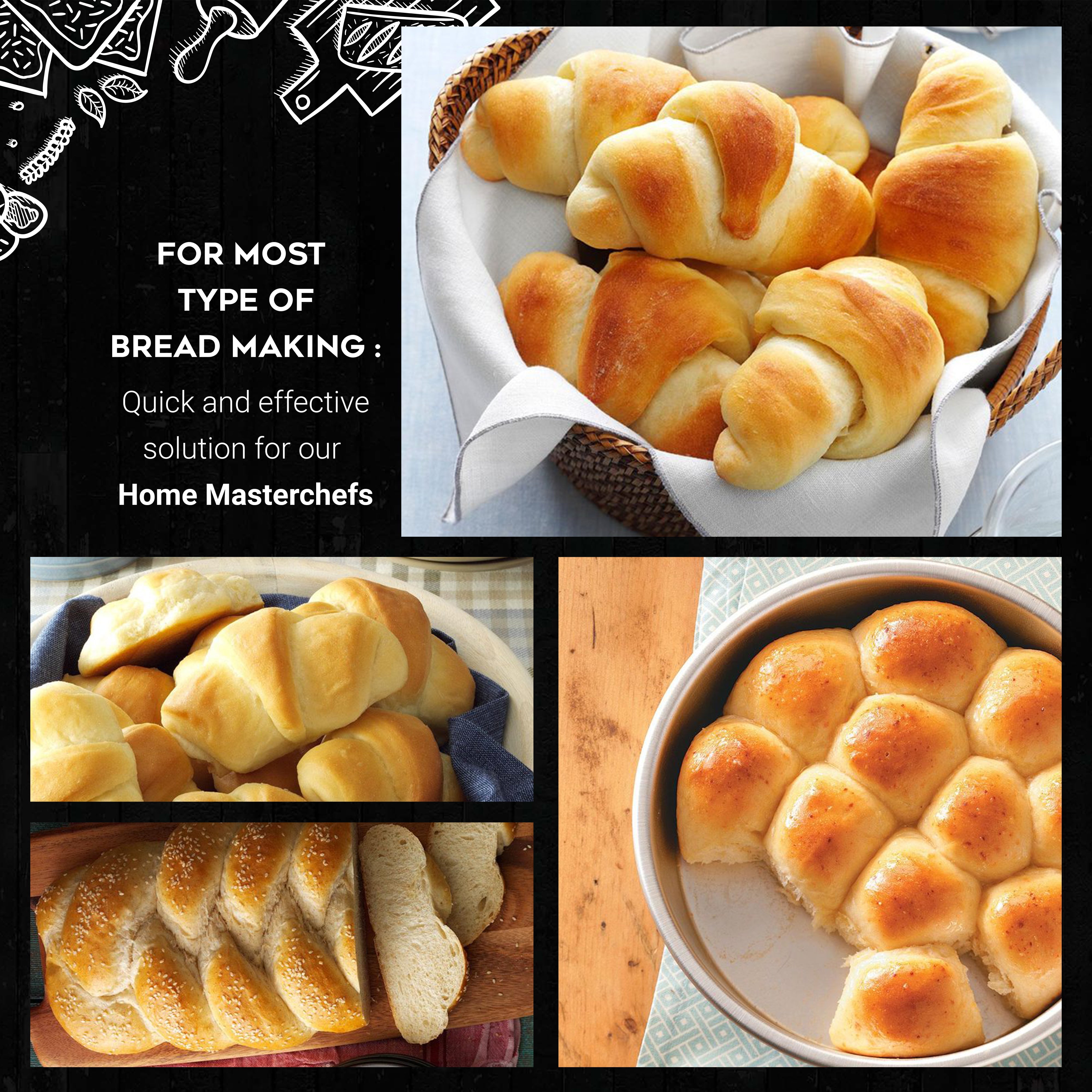 Mohan Impex Instant Dry Yeast  breads