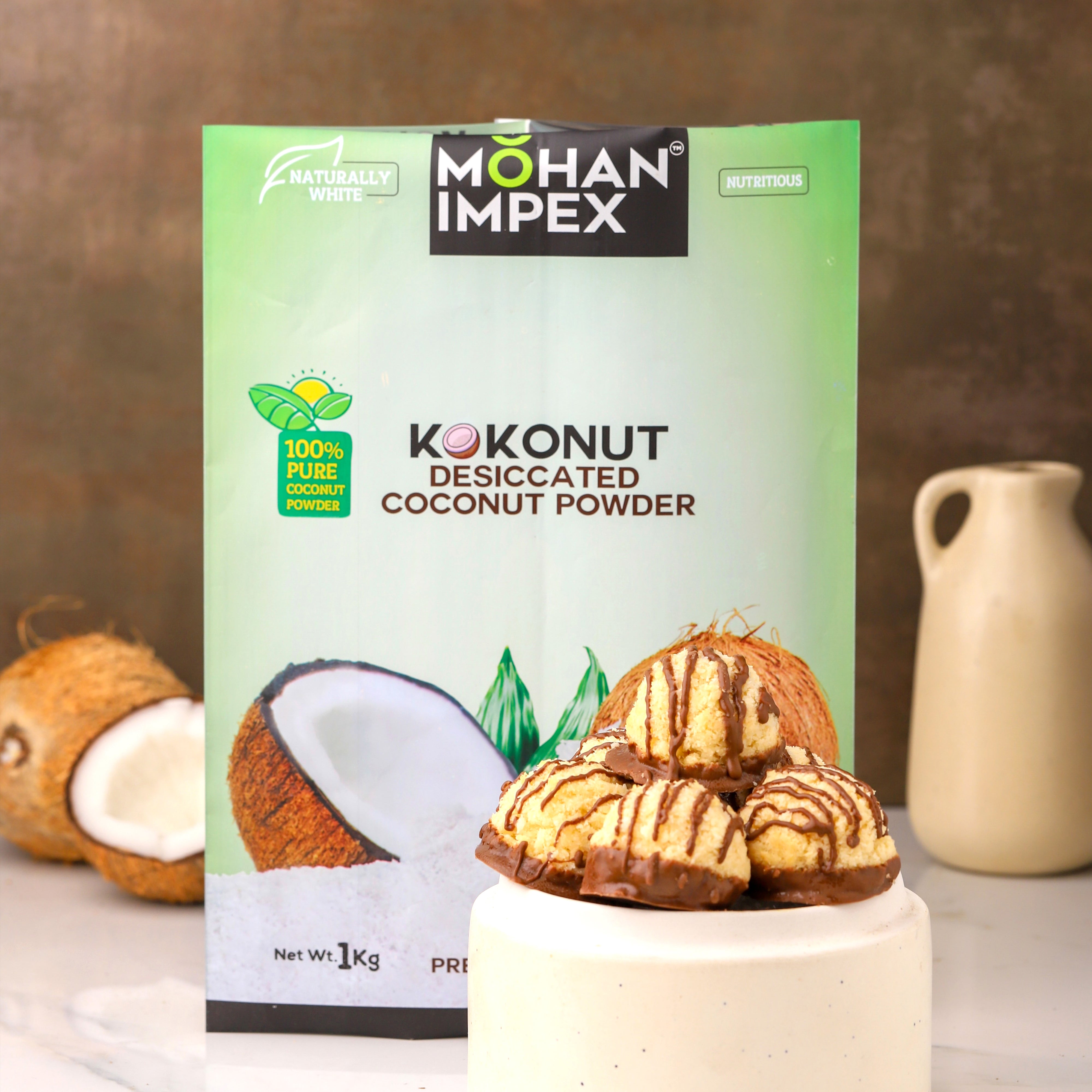 MOHAN IMPEX 1Kg Desiccated Coconut Powder