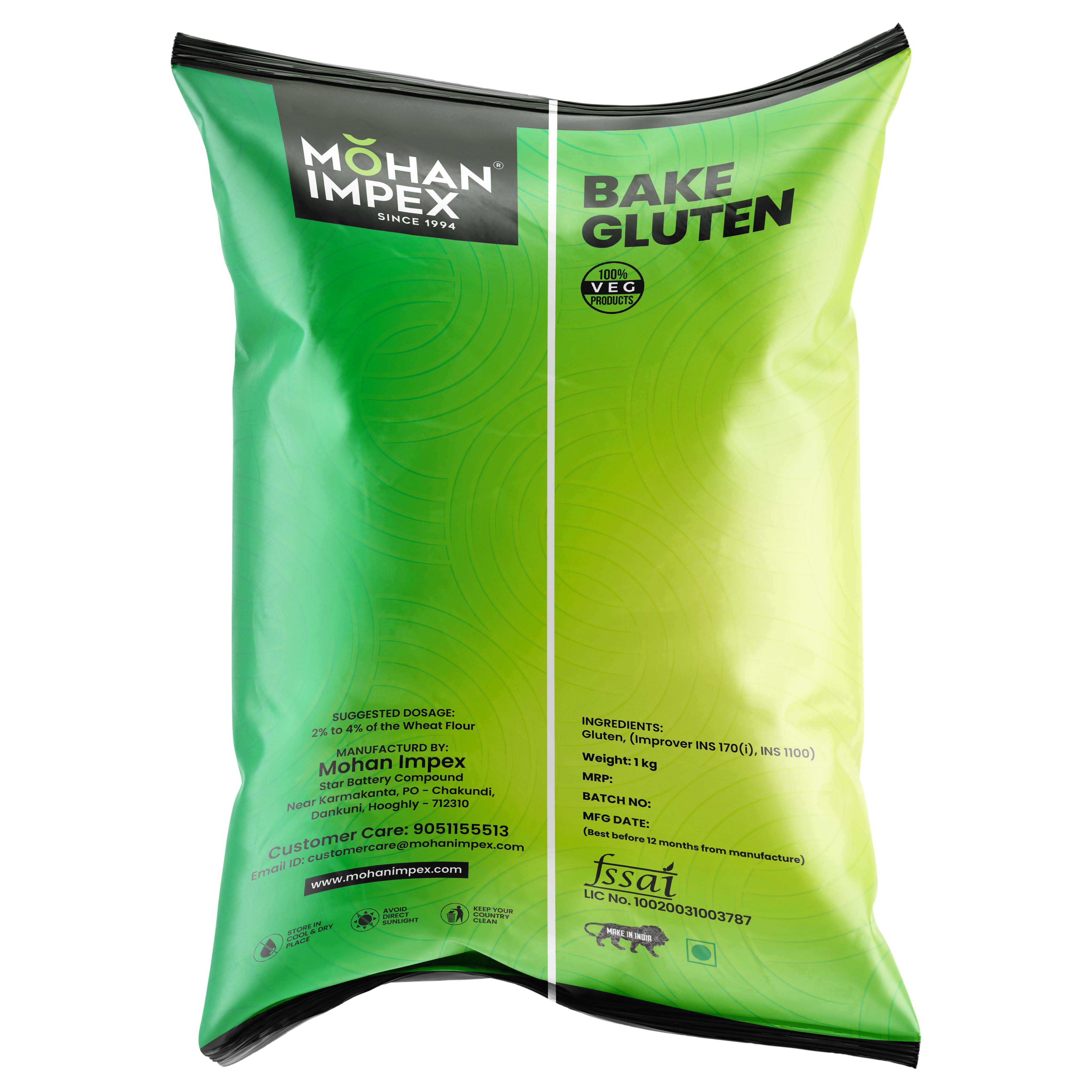Mohan Impex 1kg Bake Gluten