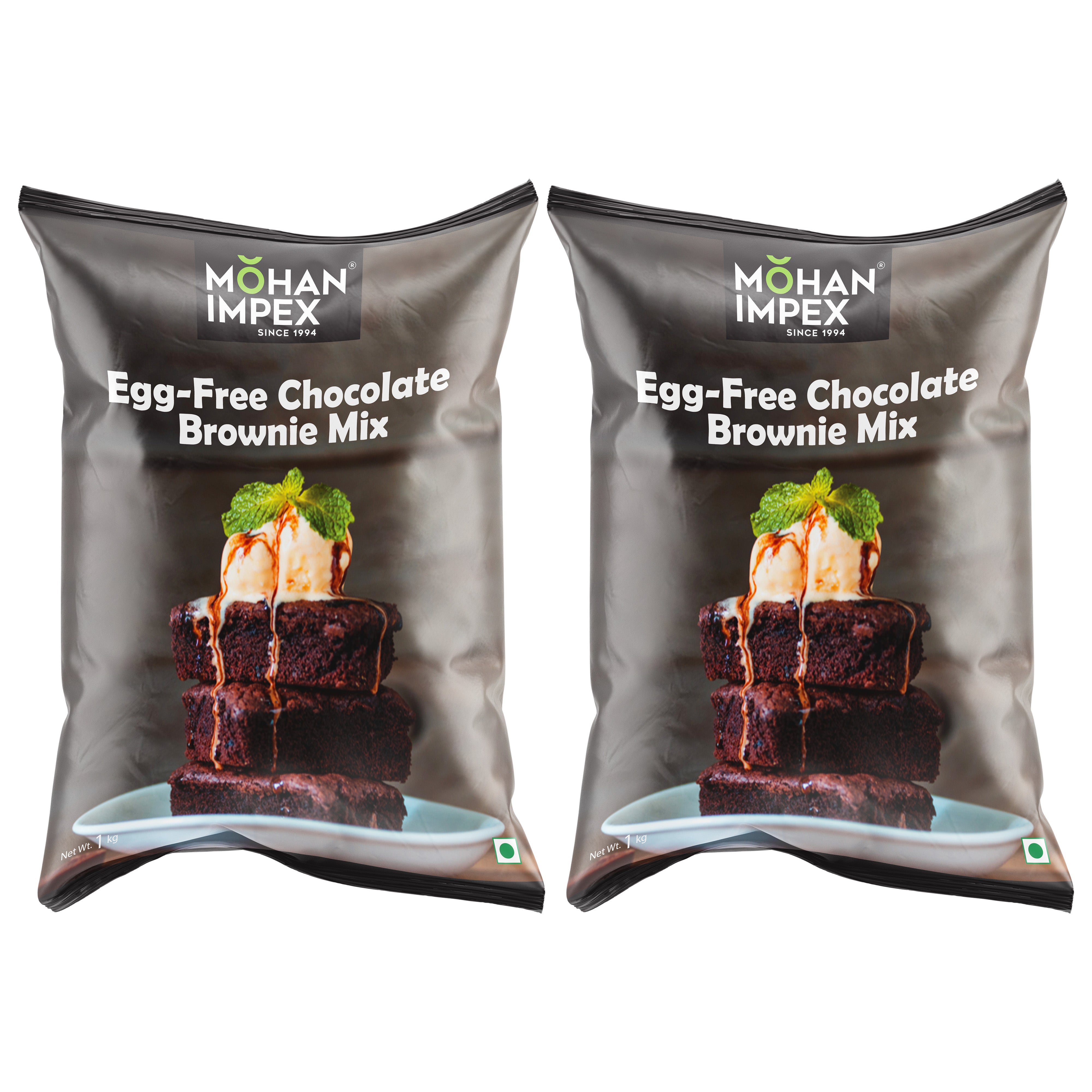 Mohan Impex Eggfree Chocolate Brownie mix [Pack Of 2 ]