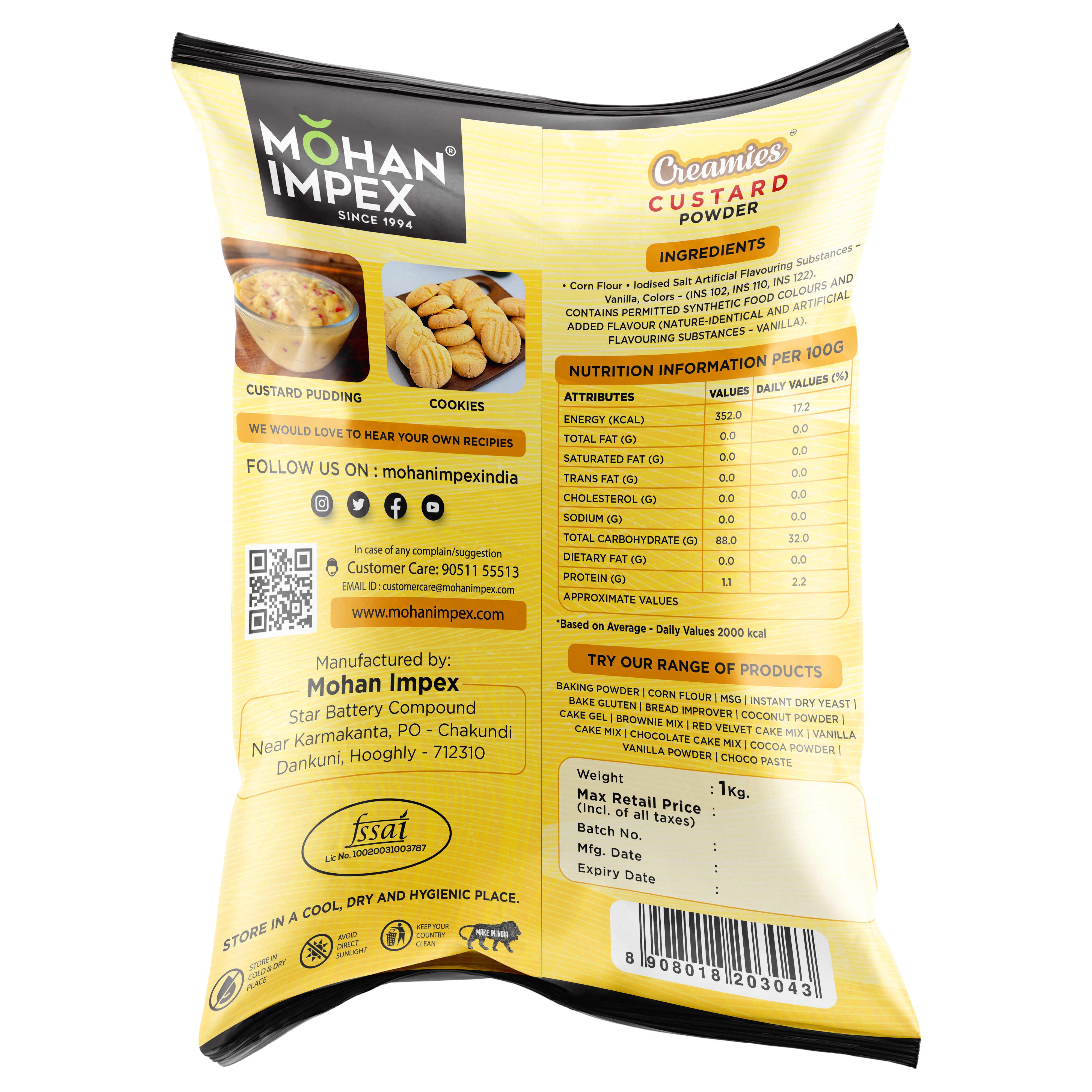 Mohan Impex Custard Powder [Pack Of 2 ]