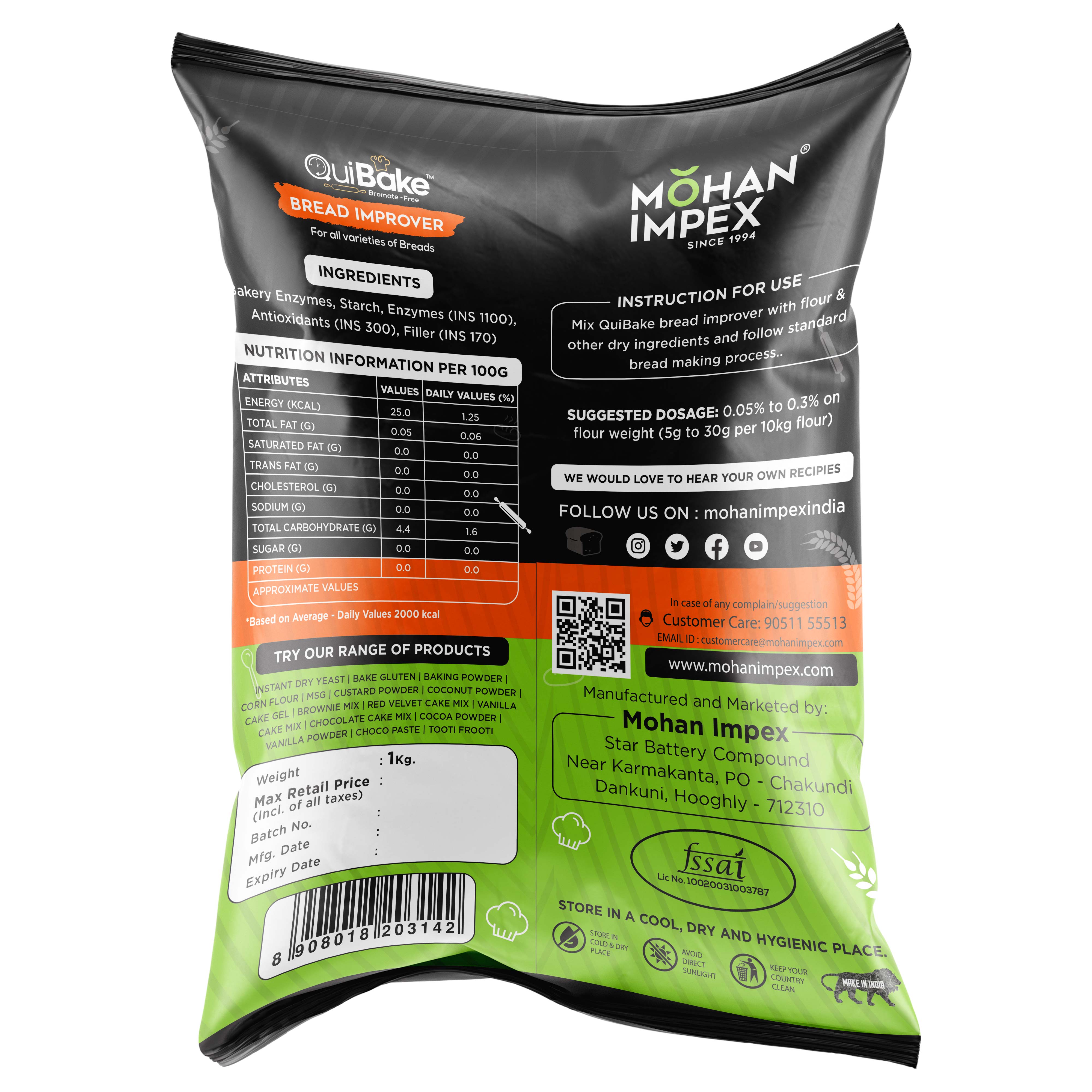 Mohan Impex Quibake Bread Improver [ Pack of 2 ]