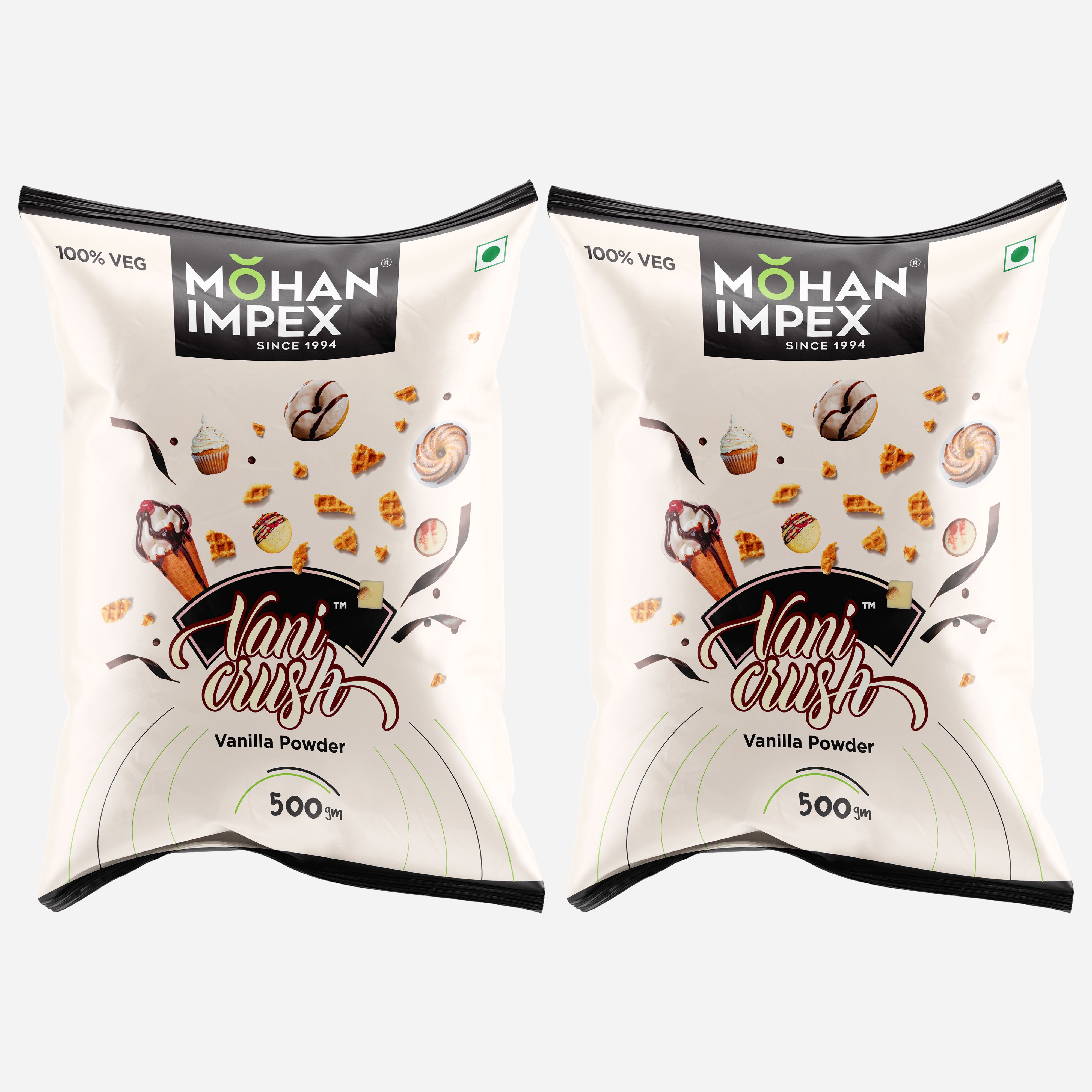 Mohan Impex Vanilla Powder [ Pack Of 2 ]