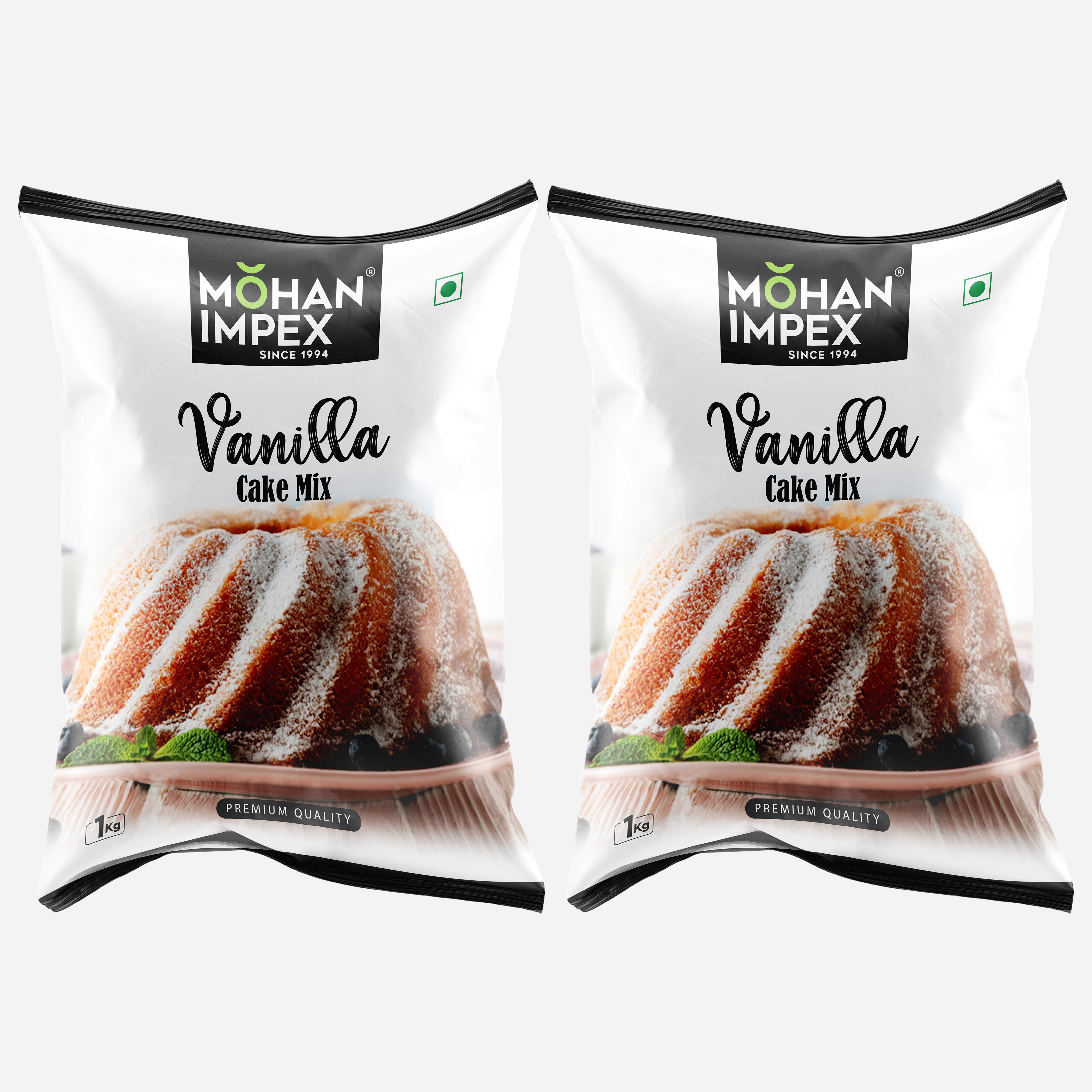 Mohan Impex Eggfree Vanilla Cake Mix [ Pack of 2 ]