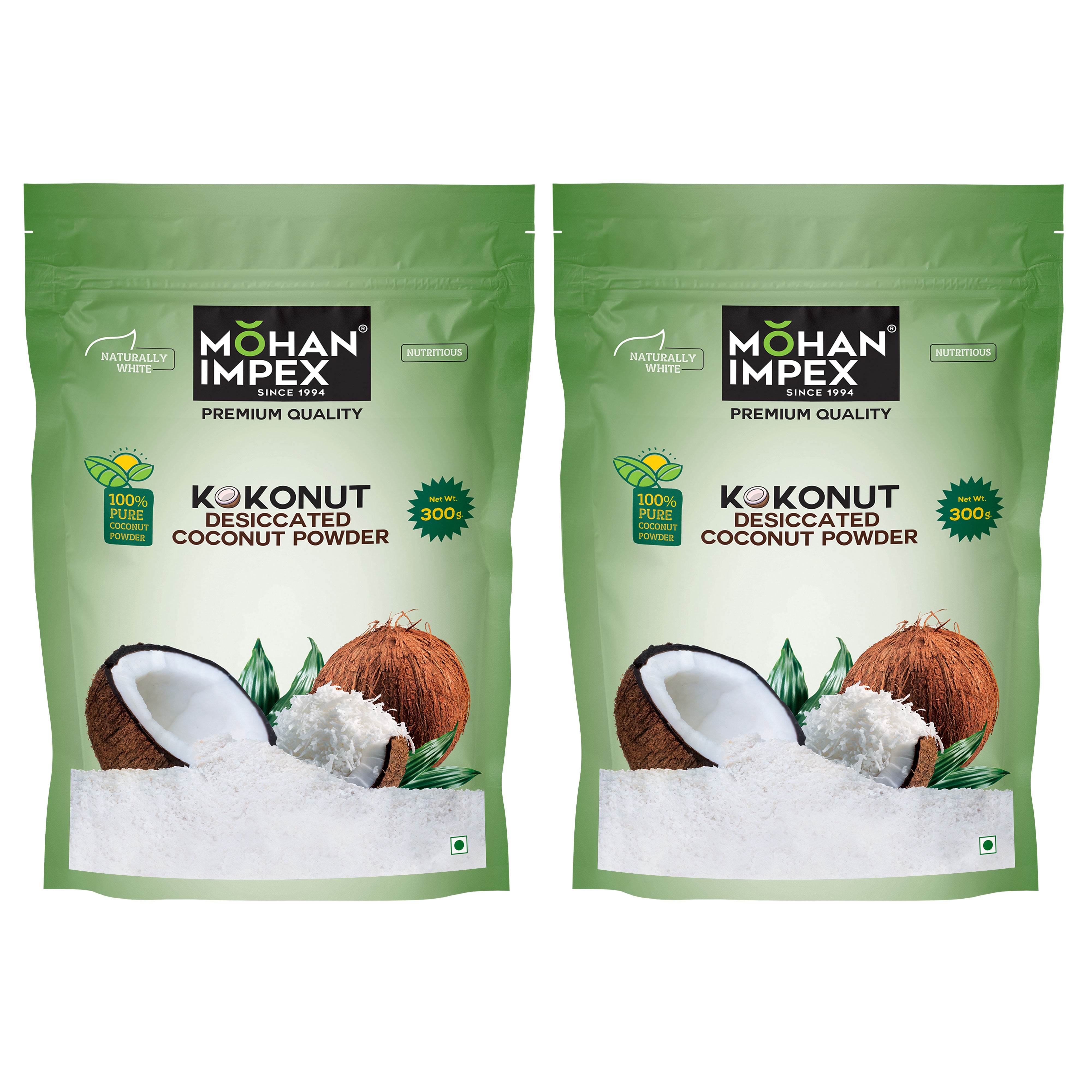Mohan Impex 300gm Coconut Powder Pack of 2