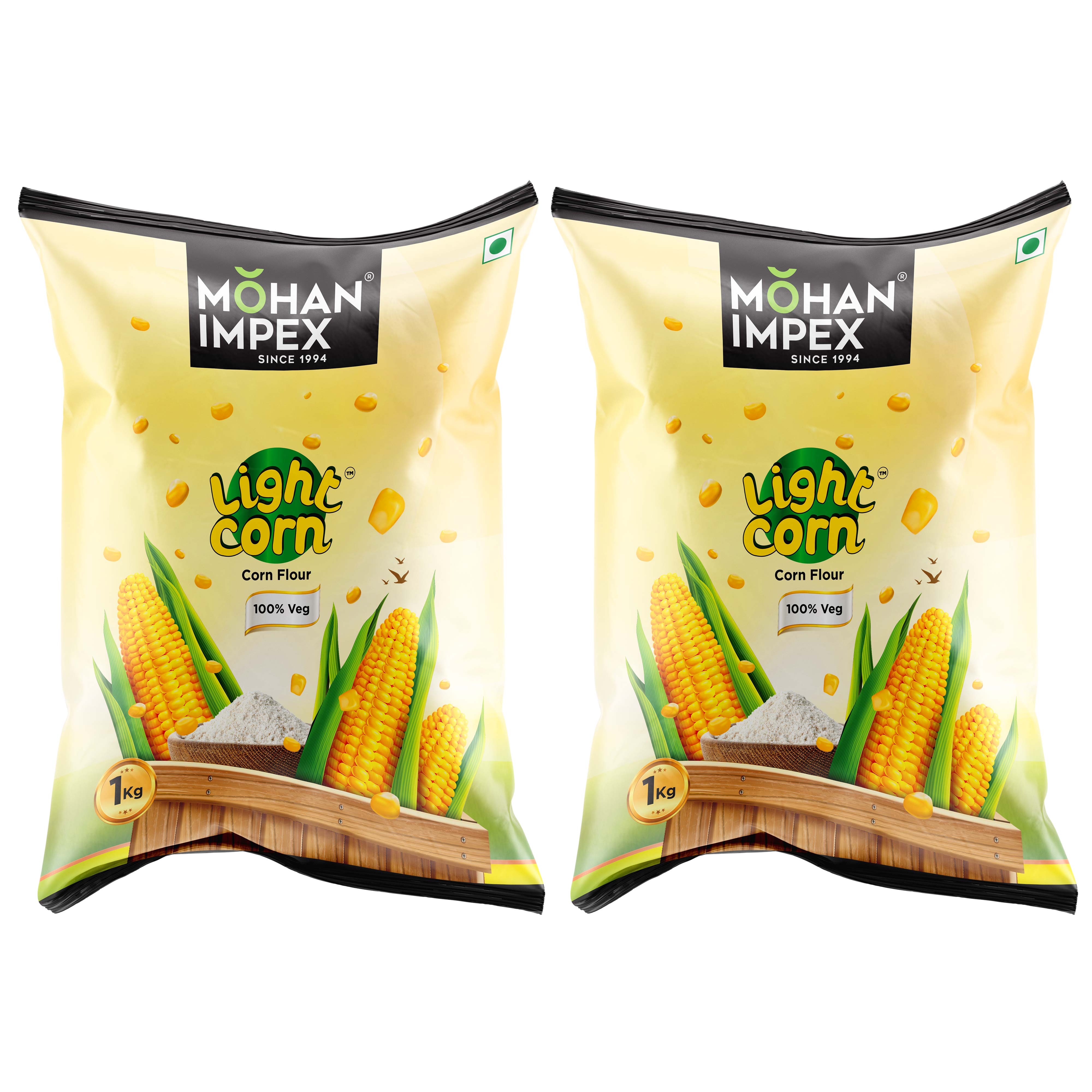 Mohan Impex Corn Flour Powder [Pack Of 2 ]