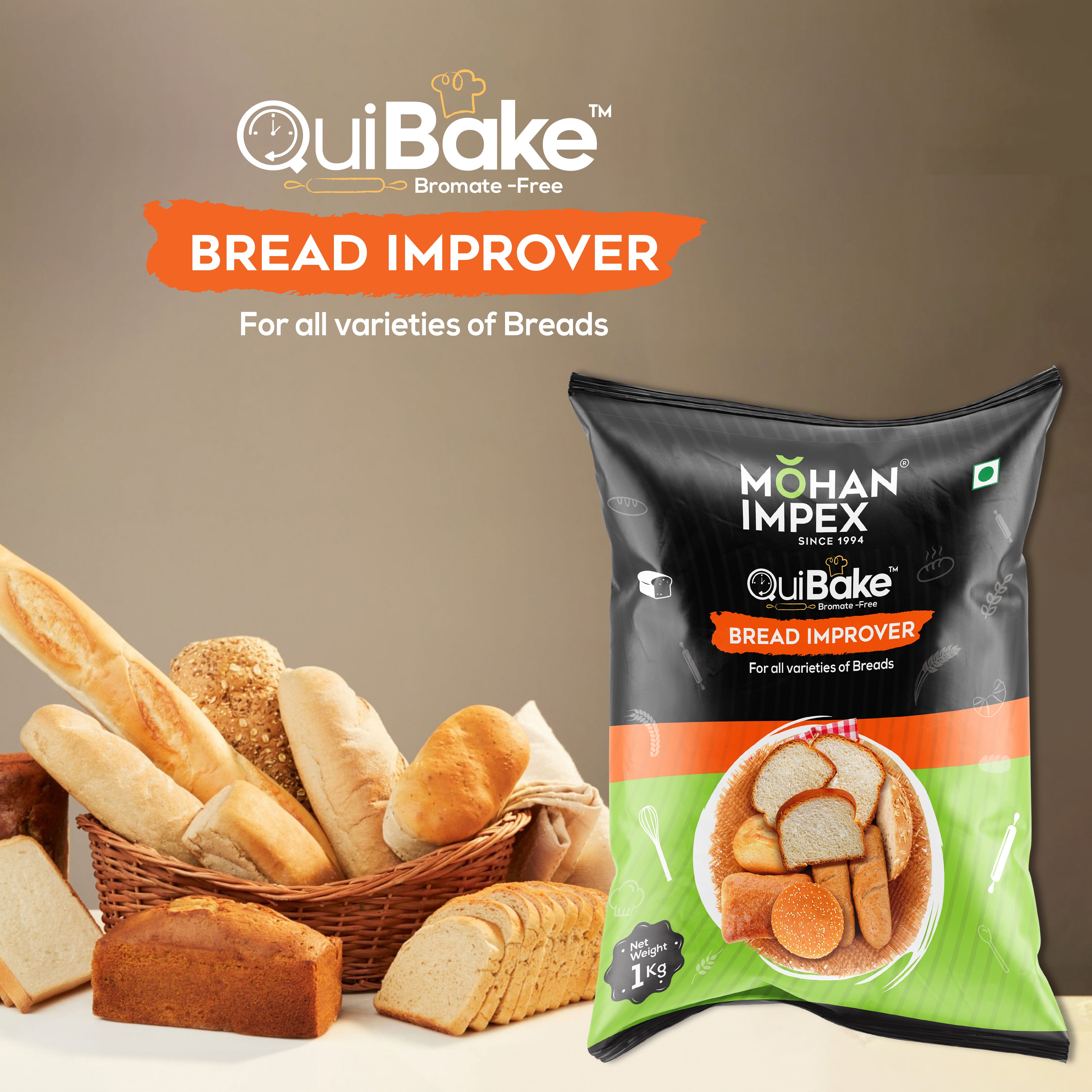 MOHAN IMPEX Quibake Bread Improver for Baking
