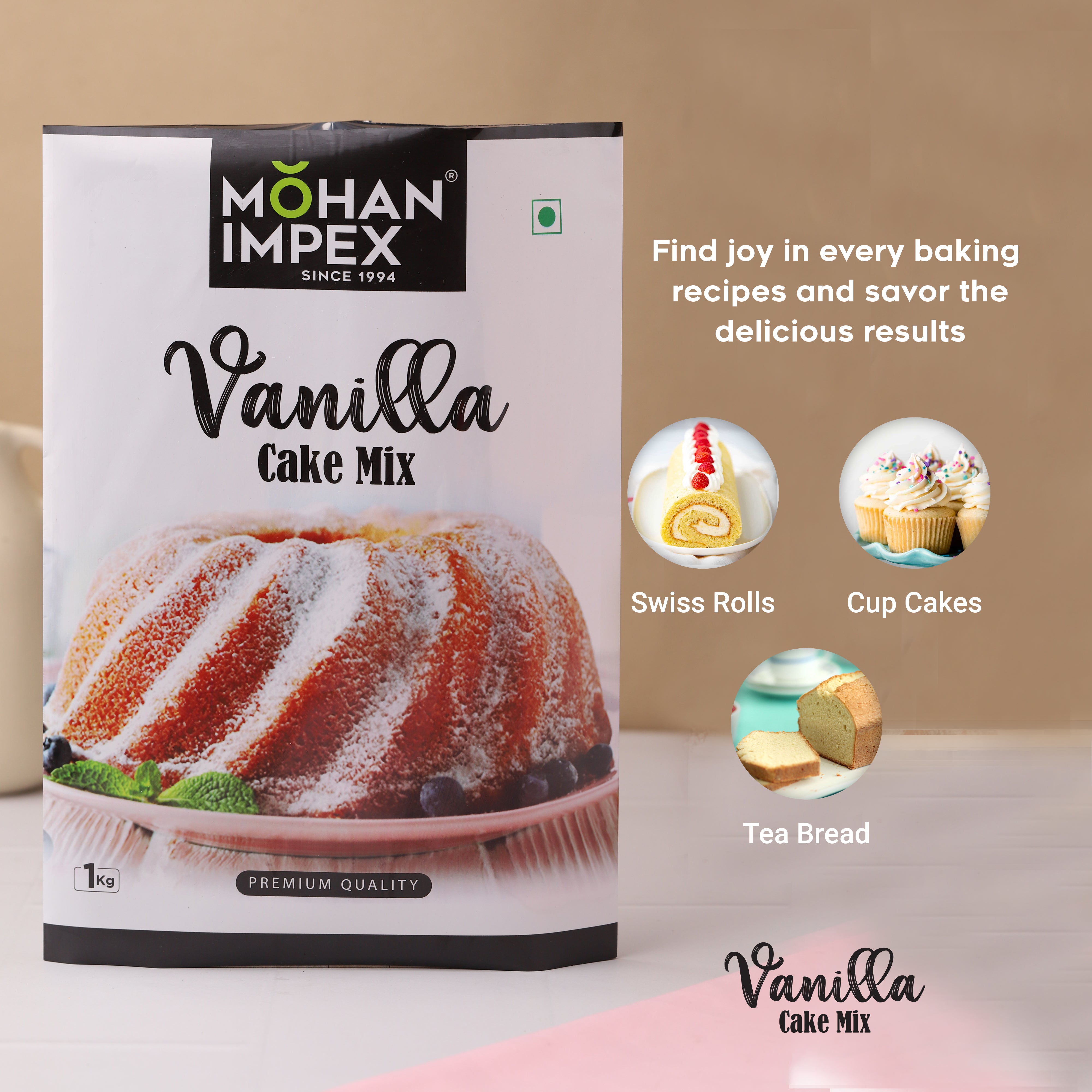 Mohan Impex Vanilla Cake Mix Roll